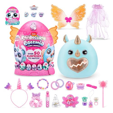 Rainbocorns Eggzania Fairy Mania (Charmalina) von ZURU, Plüschtier, Plüsch zum Sammeln, Überraschungseier, tragbare Accessoires, Spielzeug für Mädchen im Sale